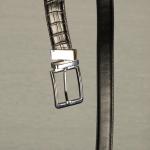 BRAVO - Reversible Leather Crocodile Skin Belt