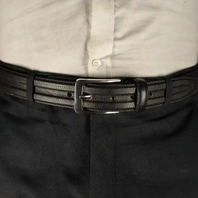 DODGE - Self textured Leather Belt