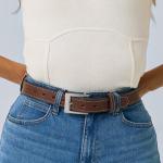 The Bonnie. Color Brown with white stitching